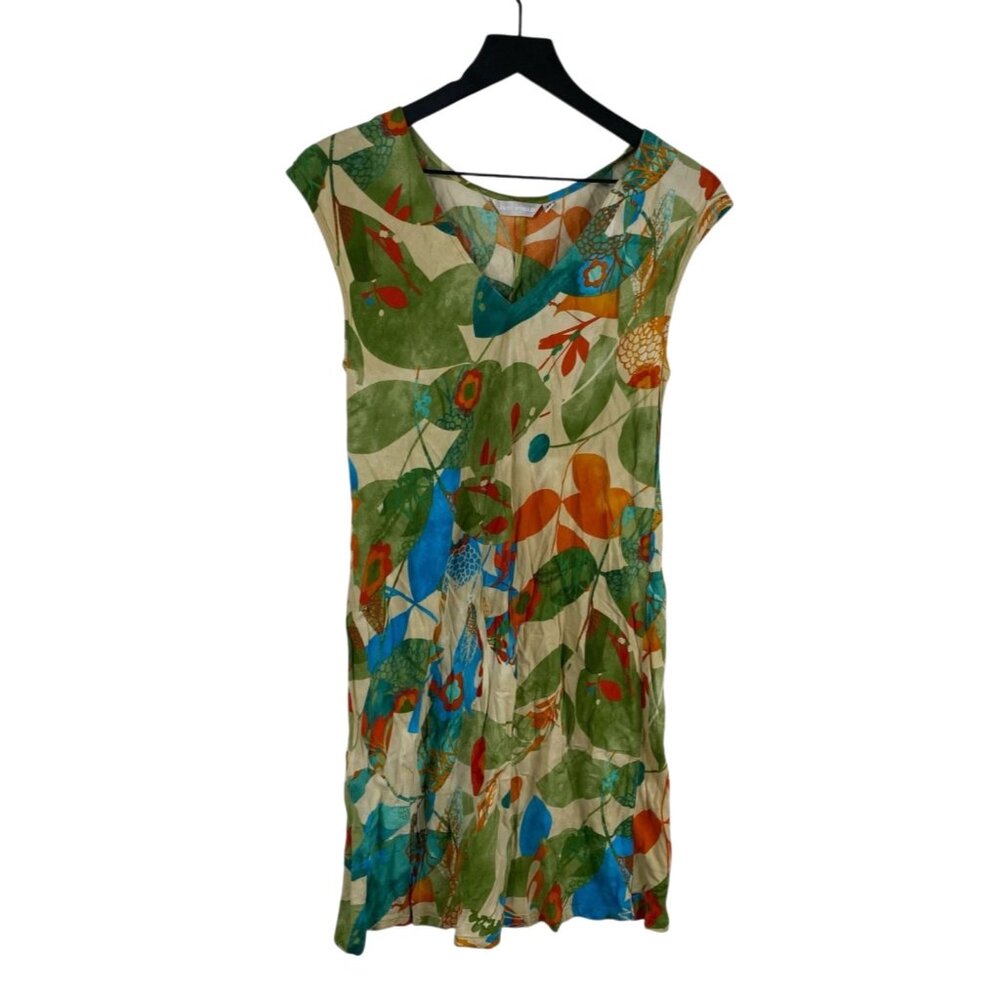 Jams World Dress Lantern Skies Womens Sleeveless Resort Tropical Multicolor Sz M